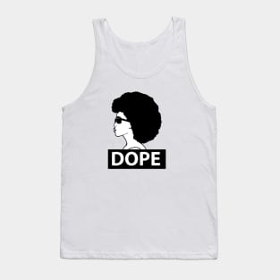 Dope Black Woman Afro Queen Tank Top